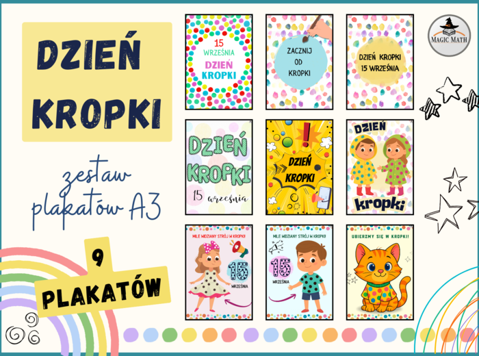DZIEŃ KROPKI - ZESTAW PLAKATÓW