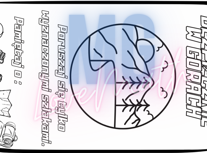 Bezpieczne wakacje - gazetka - prezentacja, napis, kolorowanki