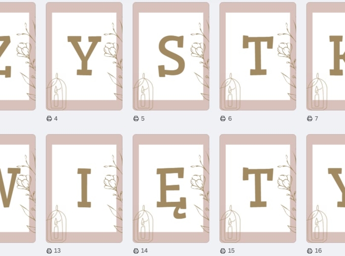 Wszystkich świętych GIRLANDA