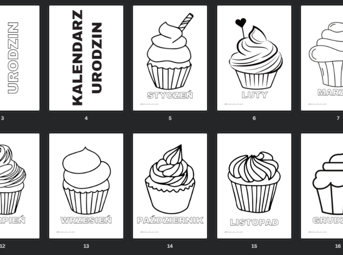 Ciasteczkowy kalendarz urodzin