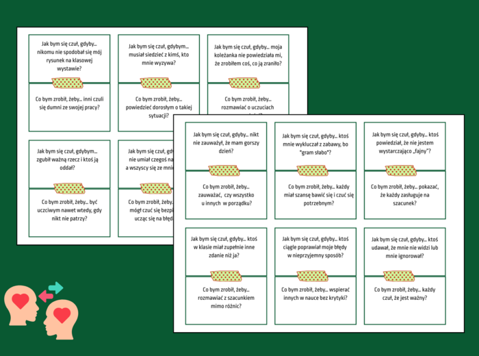 BUTY INNEJ OSOBY - scenariusz lekcji i gra - 60 fiszek - ZAJĘCIA Z WYCHOWAWCĄ – biblioteka – świetlica - klasy 4-8 - EMPATIA