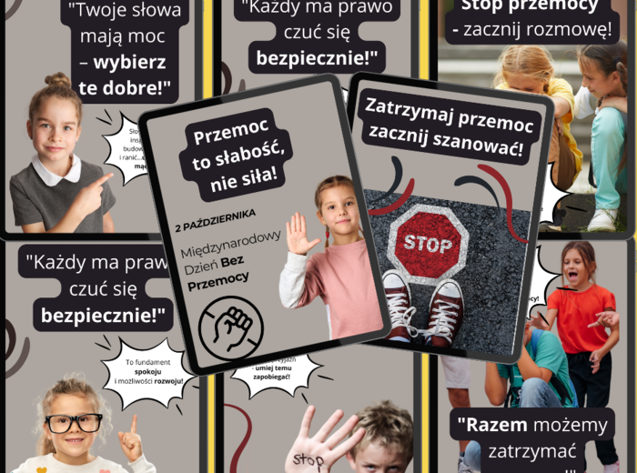 Przemocy mówimy STOP -zestaw plakatów