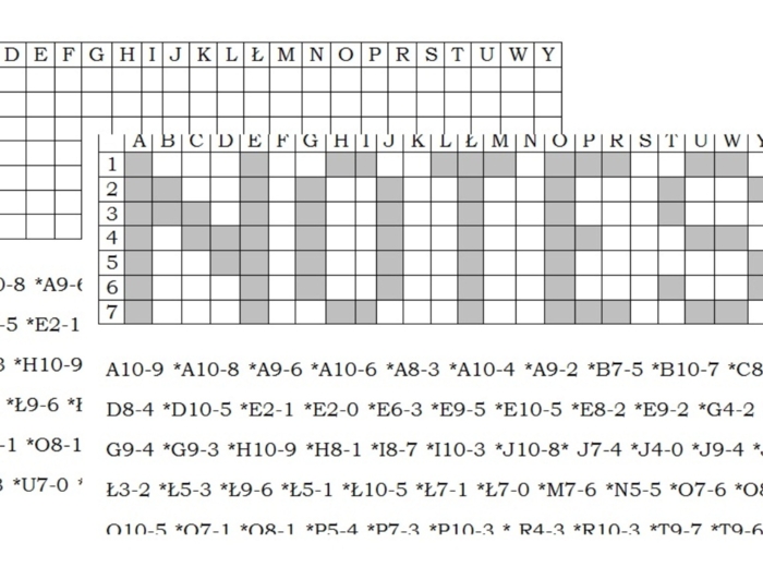 Kodowanka dla klasy 1 po wprowadzeniu litery n