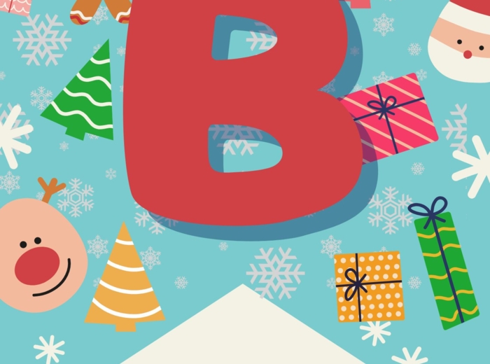 GIRLANDA świąteczna – cały alfabet, cyfry oraz znaki specjalne