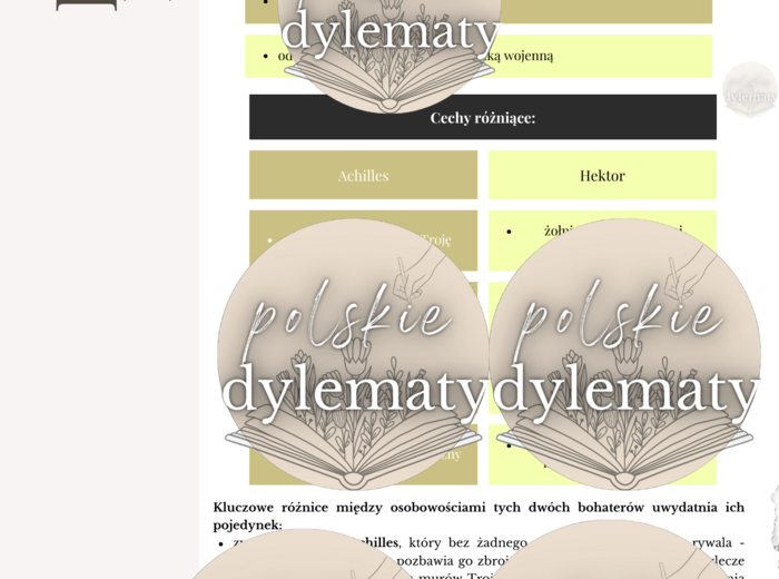 Homer "Iliada" - opracowanie maturalne