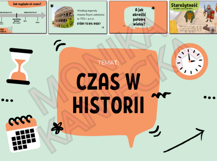 Czas w historii - prezentacja historia klasa 5