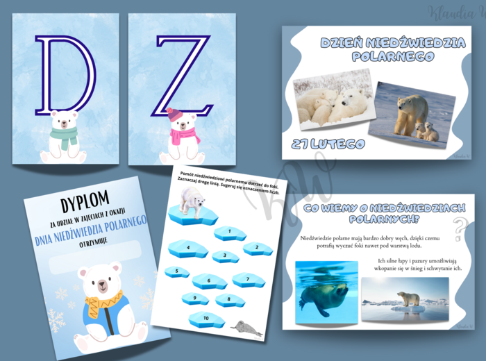 Dzień Niedźwiedzia Polarnego - zestaw
