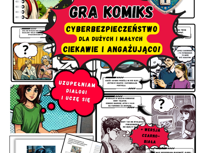 Nowa edukacyjna gra — komiks pt.: "Masz sposób na hakera?"