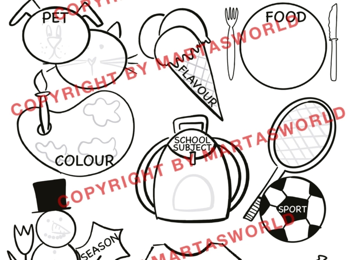 🎨 My Favourite – rysowany materiał edukacyjny na start!