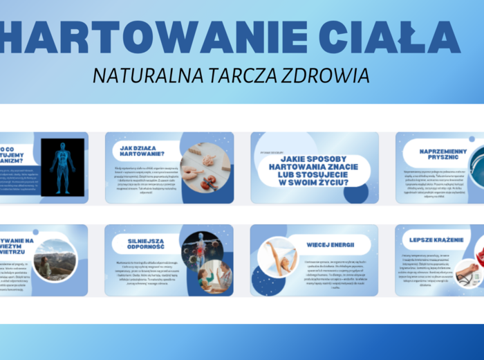 Edukacja Zdrowotna- PREZENTACJA-Hartowanie ciała– naturalna tarcza zdrowia – kl 6- 18SLAJDÓW PDF