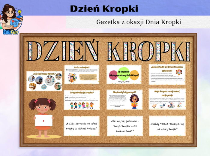 Gazetka i materiały na Dzień Kropki