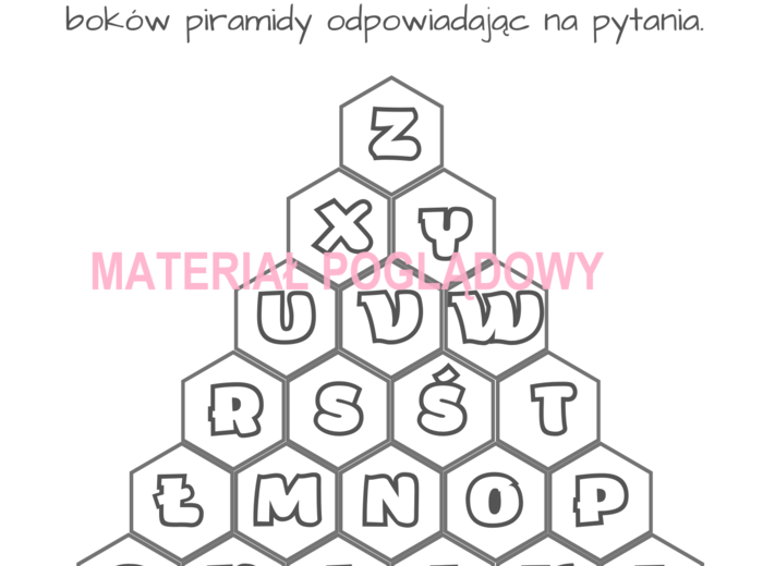 A - Z quiz wyrażenia algebraiczne (powtórzenie) kl. 6, 7, 8