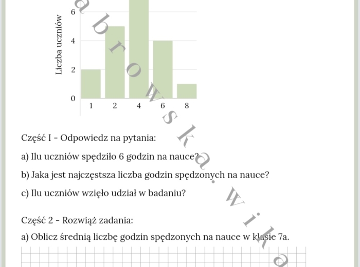 Statystyka - karta pracy