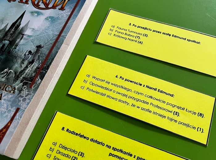 Quiz kołowy - Opowieści z Narnii - zamiast kartkówki