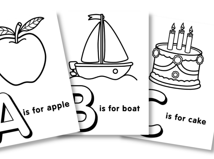 Ilustracje do druku do nauki języka angielskiego