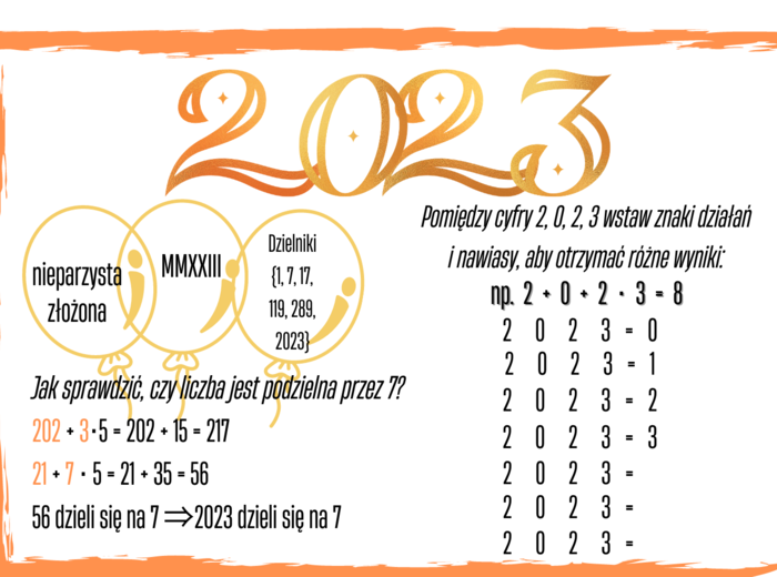 Nowy Rok 2023 - karta pracy - łamigłówki