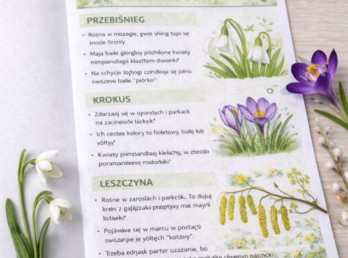 Wiosna Start! Mini‑podręcznik obserwacji przyrody na marzec