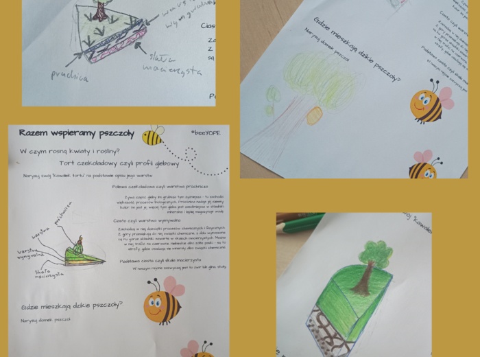 Wspieramy pszczoły - karta pracy #beeYOPE