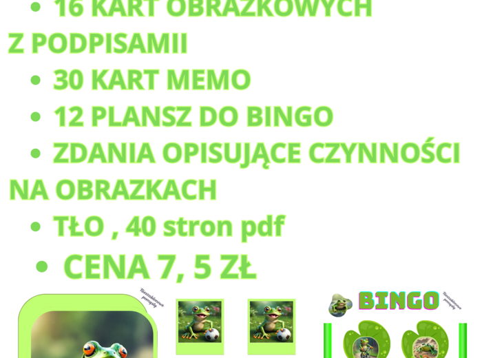 Spring activities with a cute frog