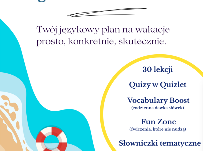 Angielski: Wakacyjny kurs na poziomie A2 dla uczniów w wieku 13-16 lat