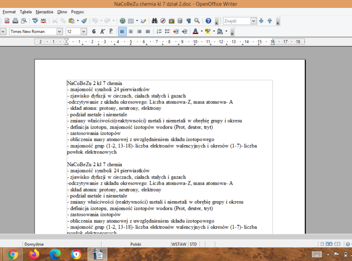 NaCoBeZU chemia klasa 7
