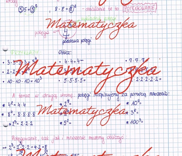 Potęgowanie - wprowadzenie + zadania