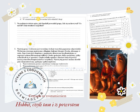 Hobbit, czyli tam i z powrotem — test czytania ze zrozumieniem z kluczem odpowiedzi