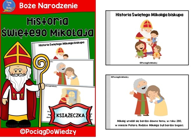 Mikołajki - Historia Świętego Mikołaja biskupa. Książeczka.