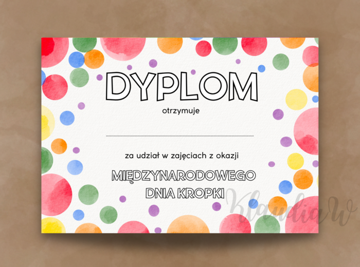 Międzynarodowy Dzień Kropki - zestaw