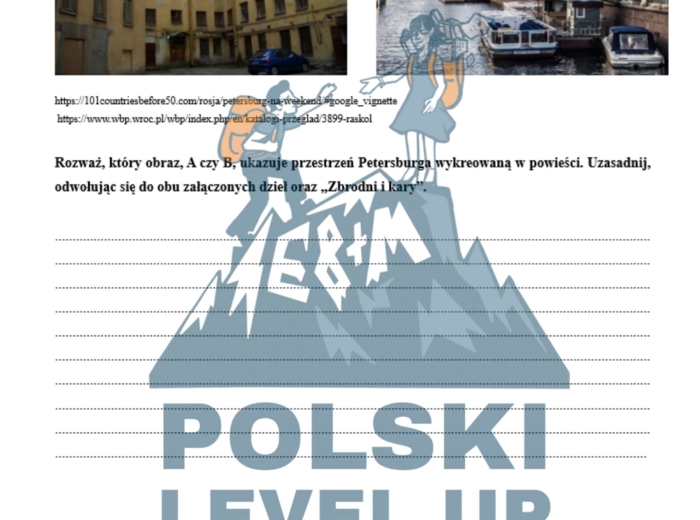 Test ikonograficzny (10 zadań z kluczem odpowiedzi)_Zbrodnia i kara_Polski Level Up
