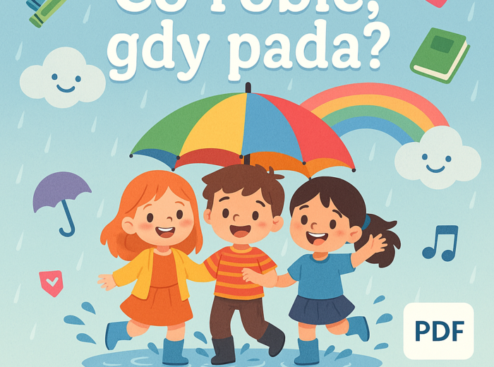 Książeczka obrazkowa „Co robić, gdy pada?”