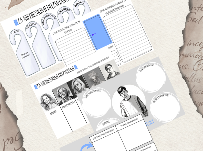 "Za niebieskimi drzwiami" - karty pracy