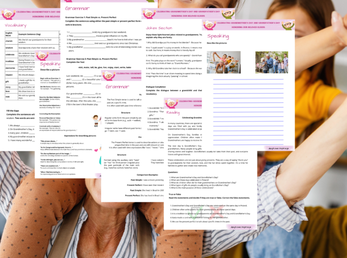 Gotowa Lekcja Dzień babci i dzień dziadka: Celebrating Grandmother's Day and Grandfather's Day Honoring Our Beloved Elders a2