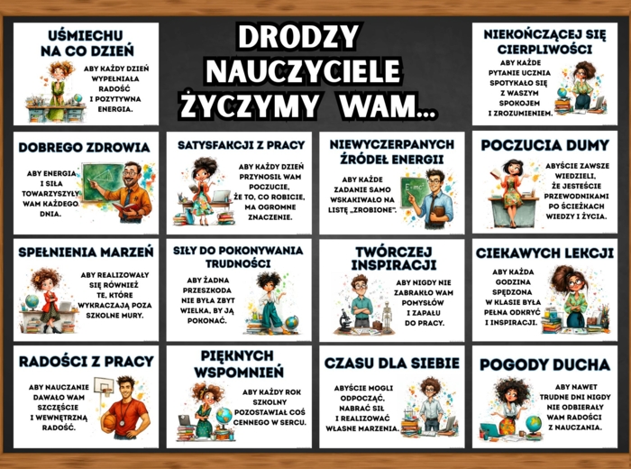 DZIEŃ EDUKACJI NARODOWEJ - Życzenia dla Nauczycieli
