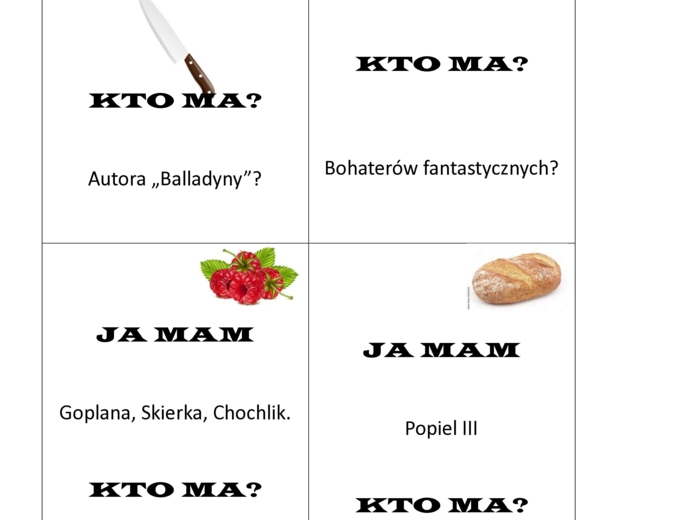 "Balladyna"- ja mam, kto ma?