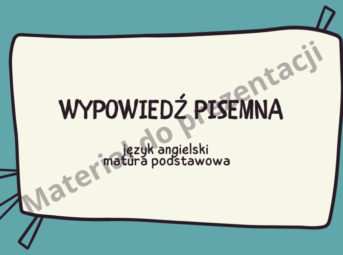 Dłuższa wypowiedź pisemna matura PP