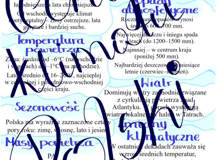 Cechy klimatu Polski - wklejka