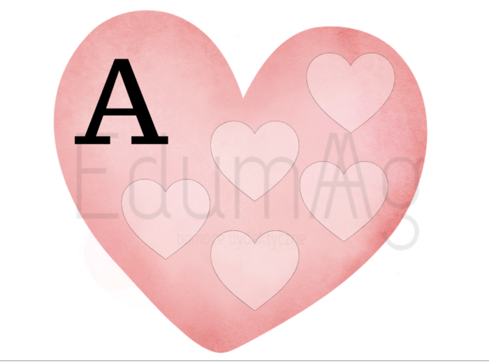 Walentynkowy alfabet