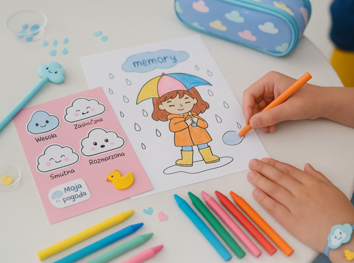 Karta pracy "Deszczowa przygoda"