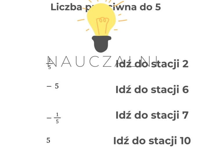 Stacje zadaniowe - liczby całkowite