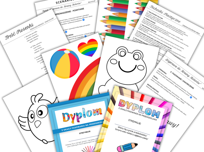 Mega Zestaw Materiałów Dydaktycznych. Przedszkole & klasy 1-3. Ponad 300 stron PDF / 13 zestawów