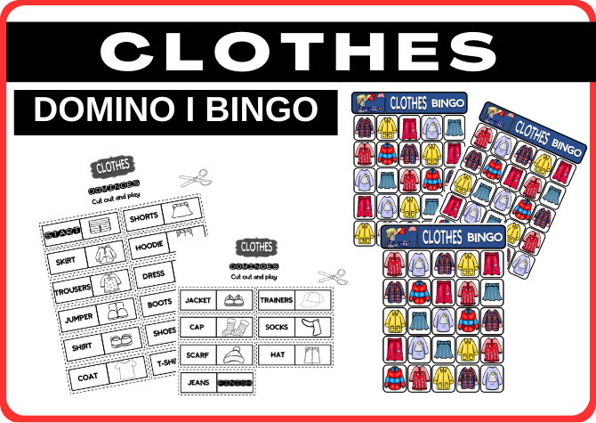 CLOTHES - BINGO I DOMINO