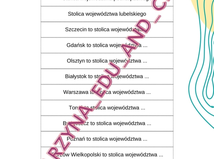 KABOOM - część 1 podział administracyjny Polski