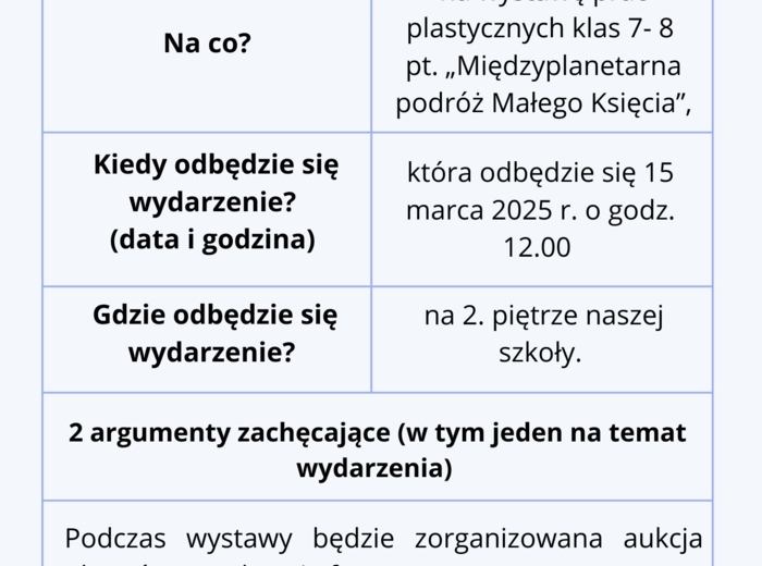 Zaproszenie i ogłoszenie na E8