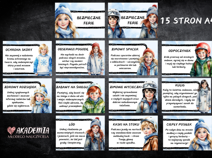 BEZPIECZNE FERIE - GAZETKA