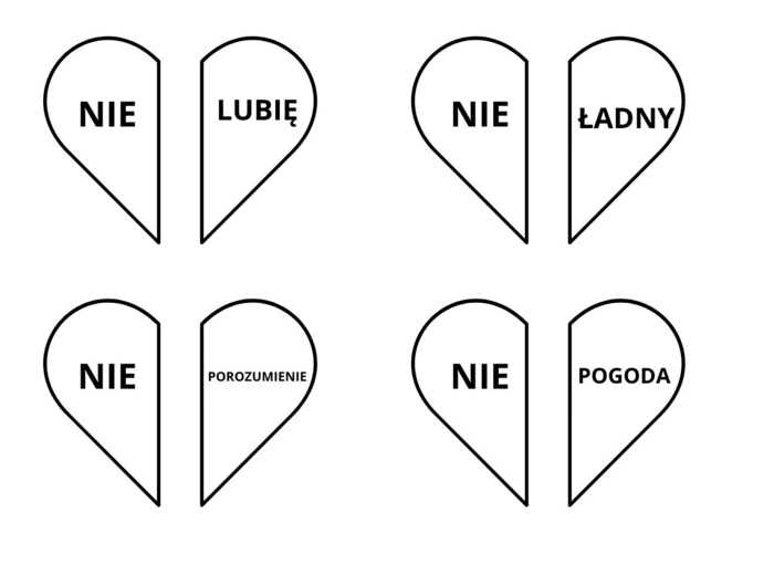 Walentynkowe przykłady pisowni łącznej i rozdzielnej