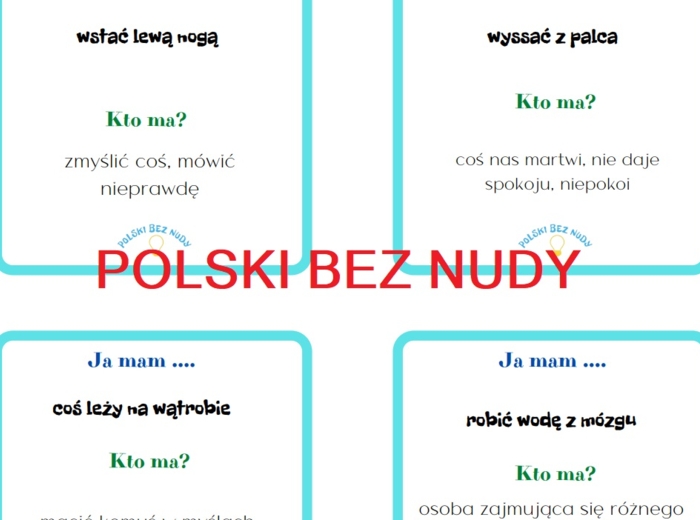 Ja mam kto ma - Zwierzęce frazeologizmy