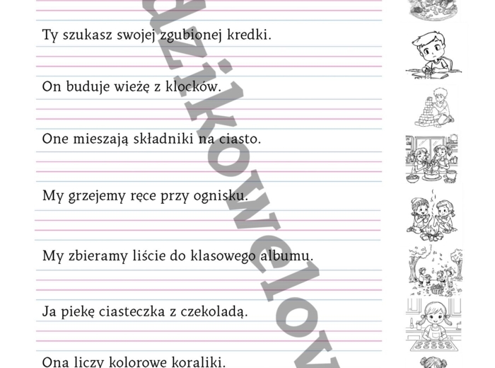 Czasownik- odmiana przez osoby i liczby