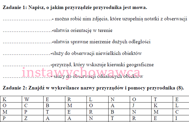 Przyrządy przyrodnika