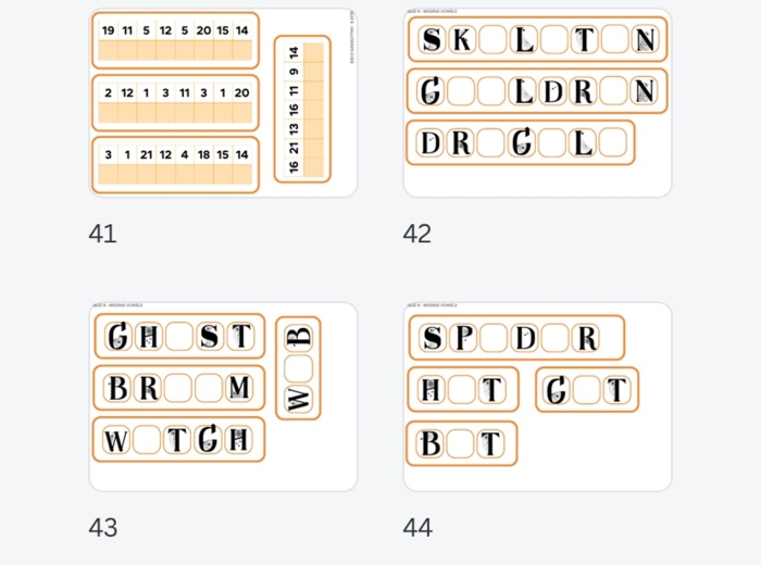 HALLOWEEN - Escape Room/ Stacje dydaktyczne (klasy 1-3)